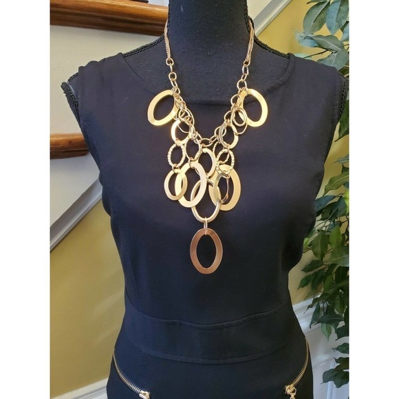 STYLE & CO Black Shift Dress Size 6 - Picture 2 of 10